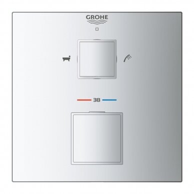 Potinkinis termostatinis maišytuvas Grohe GROHTHERM CUBE 2 Potinkinis termostatinis maišytuvas Grohe GROHTHERM CUBE 2