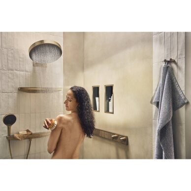 Potinkinis termostatinis dušo maišytuvas Hansgrohe RainSelect šlifuotos bronzos, 5 funkcijų 2