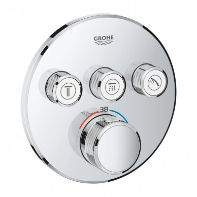 Potinkinis termostatinis maišytuvas Grohe GROHTHERM SMARTCONTROL 29121000 Potinkinis termostatinis maišytuvas Grohe GROHTHERM SMARTCONTROL 29121000