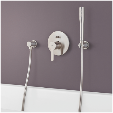 Potinkinis vonios/dušo maišytuvas Grohe Lineare chrome/supersteel 1 Potinkinis vonios/dušo maišytuvas Grohe Lineare chrome/supersteel 1