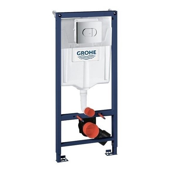 Potinkinio rėmo ir vandens nuleidimo mygtuko komplektas Grohe Rapid SL 3in1