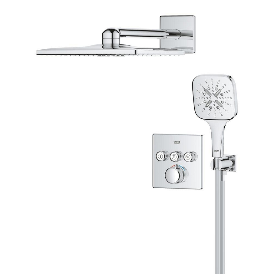 Potinkinis dušo komplektas GROHE Grohtherm SmartControl 310 Cube, chromo spalvos 1 Potinkinis dušo komplektas GROHE Grohtherm SmartControl 310 Cube, chromo spalvos 1