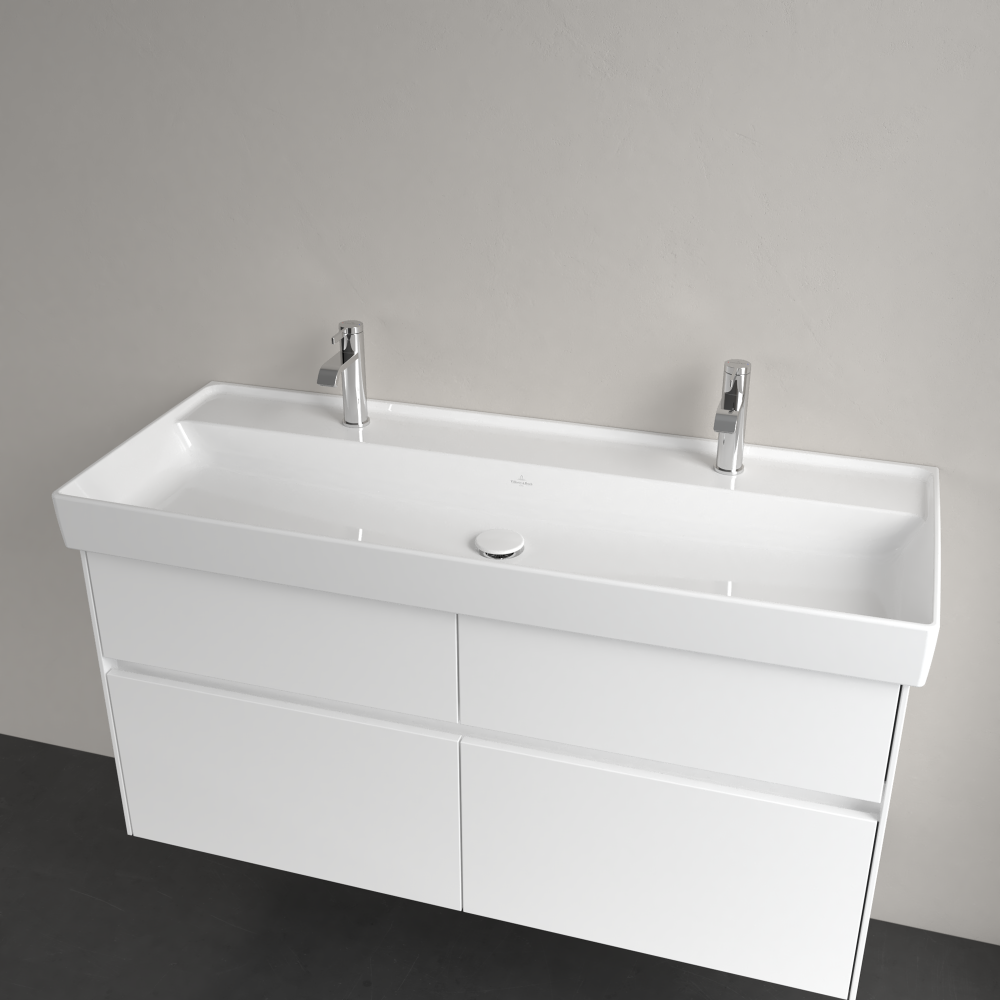 Praustuvas VILLERO&BOCH Collaro 1200x470 2 skylės maišytuvams, be perpylimo, white alpin 3 Praustuvas VILLERO&BOCH Collaro 1200x470 2 skylės maišytuvams, be perpylimo, white alpin 3