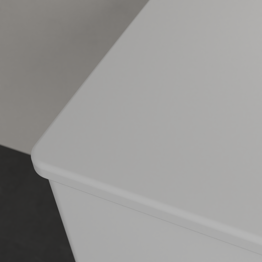 Praustuvas Villeroy & Boch Antao 1000x500x150, be persipylimo angos, be skylės maišytuvui, CeramicPlus danga, Stone White baltos spalvos 3 Praustuvas Villeroy & Boch Antao 1000x500x150, be persipylimo angos, be skylės maišytuvui, CeramicPlus danga, Stone White baltos spalvos 3
