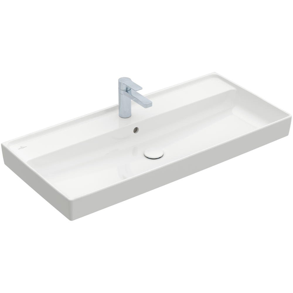 Praustuvas VILLEROY&BOCH Collaro 1000x470 be perpylimo Ceramilc Plus danga, white alpin Praustuvas VILLEROY&BOCH Collaro 1000x470 be perpylimo Ceramilc Plus danga, white alpin