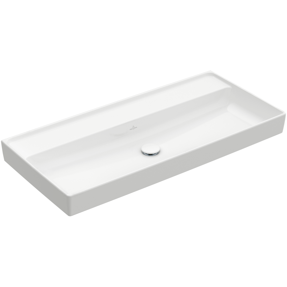 Praustuvas VILLEROY&BOCH Collaro 1000x470 be skylės maišytuvui be perpylimo C+ danga, white alpin Praustuvas VILLEROY&BOCH Collaro 1000x470 be skylės maišytuvui be perpylimo C+ danga, white alpin