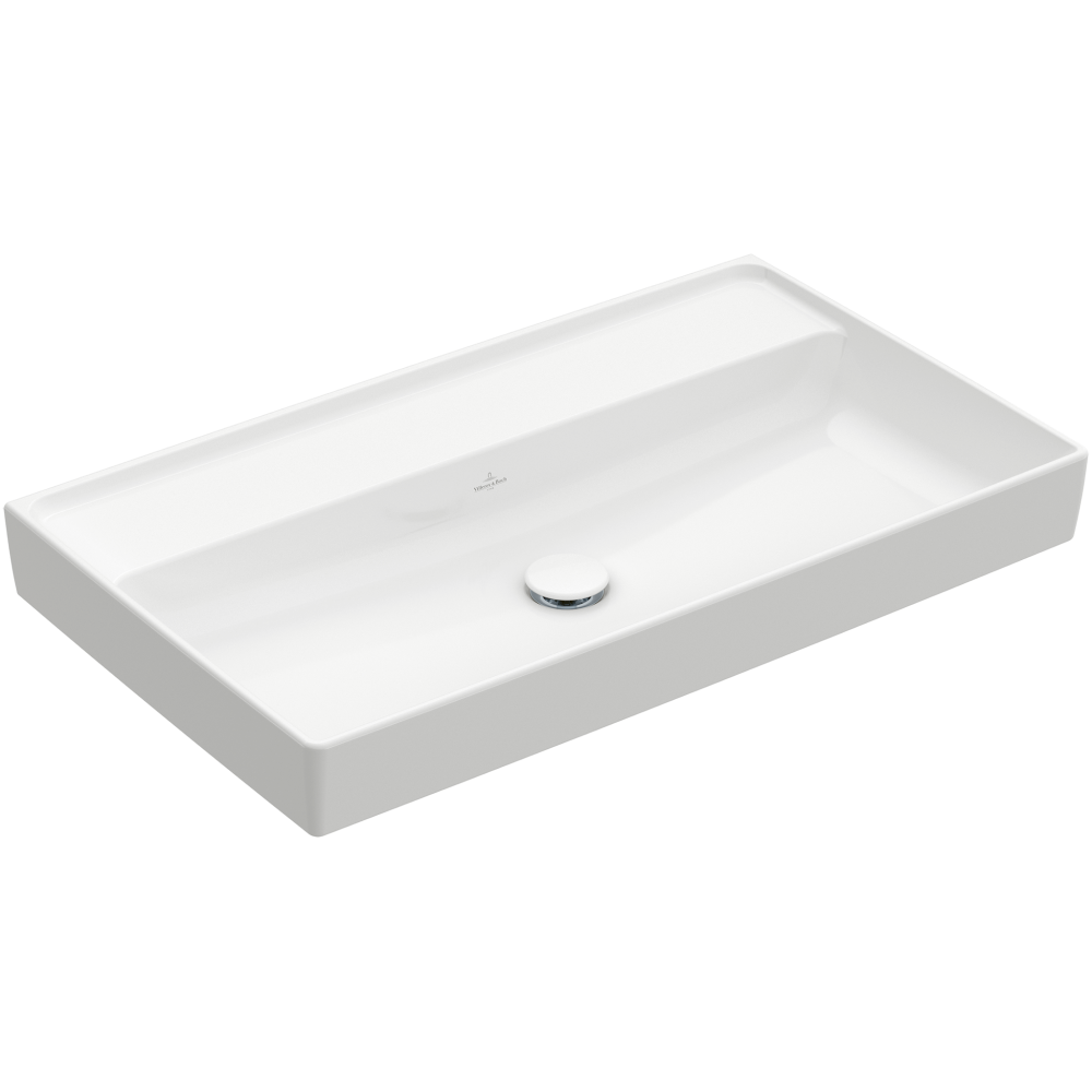 Praustuvas VILLEROY&BOCH Collaro 800x465x160mm be skylės maišytuvui be perpylimo, white alpin