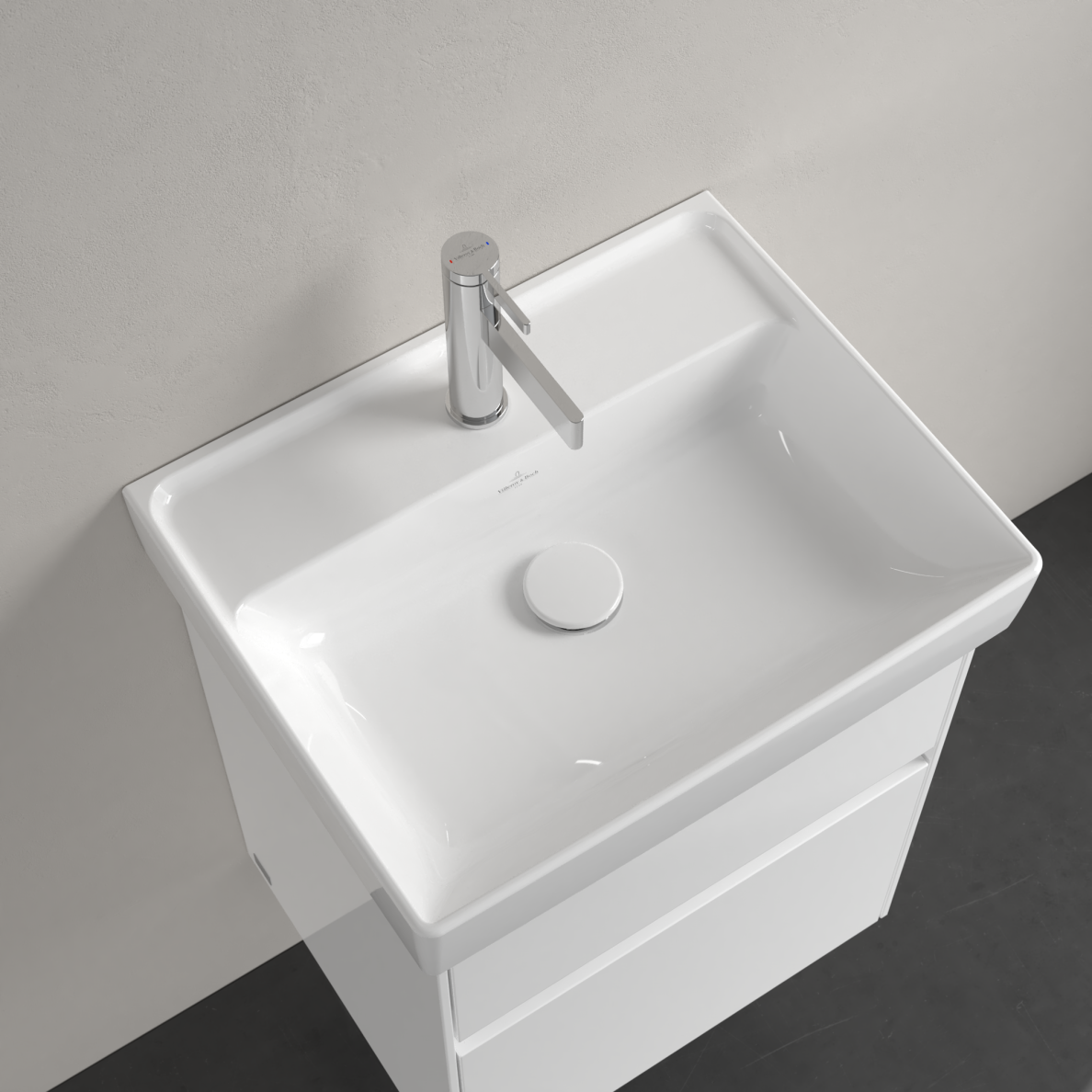 Praustuvas VILLEROY&BOCH Collaro 500x400 mm, be perpylimo, Ceramic Plus danga, white alpin 2 Praustuvas VILLEROY&BOCH Collaro 500x400 mm, be perpylimo, Ceramic Plus danga, white alpin 2