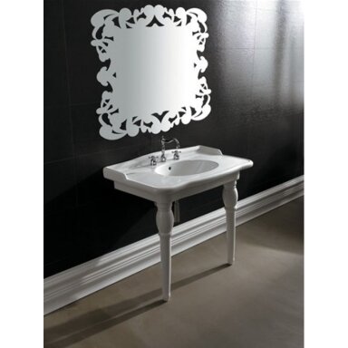 Praustuvas Alice Ceramica Consolle su kojomis 95x58 cm Praustuvas Alice Ceramica Consolle su kojomis 95x58 cm