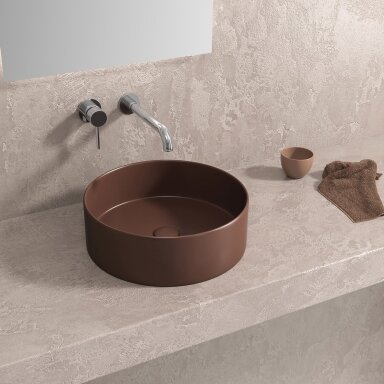 Praustuvas Karag 355x355x120mm, Caffè Opaco spalva Praustuvas Karag 355x355x120mm, Caffè Opaco spalva