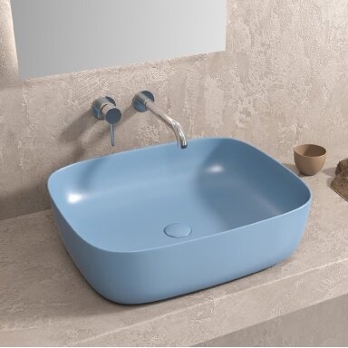Praustuvas Karag 490x395x150mm, Azzurro Opaco spalva Praustuvas Karag 490x395x150mm, Azzurro Opaco spalva