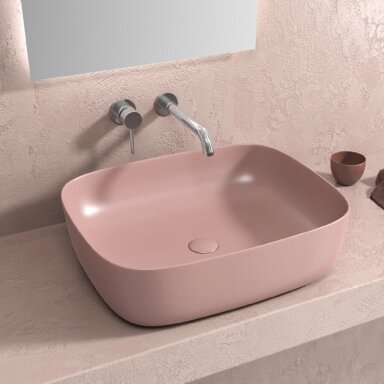 Praustuvas Karag 490x395x150mm, Rosa Opaco spalva Praustuvas Karag 490x395x150mm, Rosa Opaco spalva
