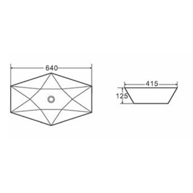 Praustuvas Karag 640x415x125mm, balta spalva Praustuvas Karag 640x415x125mm, balta spalva