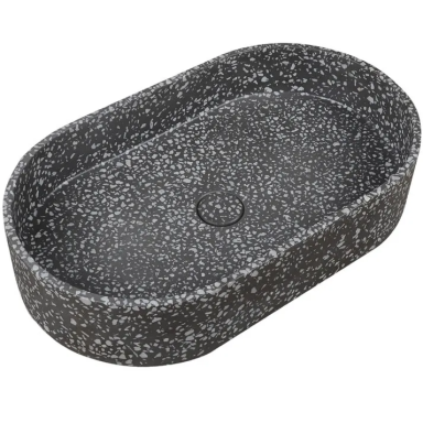 Praustuvas Karag Linus 600x350x120mm, Volcano spalva, su dugno vožtuvu Praustuvas Karag Linus 600x350x120mm, Volcano spalva, su dugno vožtuvu
