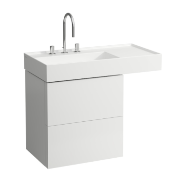 Praustuvas, platus kraštas dešinėje, su paslėptu nuotaku Kolekcija KARTELL BY LAUFEN 90x46 cm - 810338 Praustuvas, platus kraštas dešinėje, su paslėptu nuotaku Kolekcija KARTELL BY LAUFEN 90x46 cm - 810338