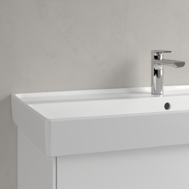 Praustuvas Villeroy & Boch Collaro 1000x470x160, su skyle maišytuvui, su persipylimo anga, CeramicPlus danga, White Alpin baltos spalvos Praustuvas Villeroy & Boch Collaro 1000x470x160, su skyle maišytuvui, su persipylimo anga, CeramicPlus danga, White Alpin baltos spalvos