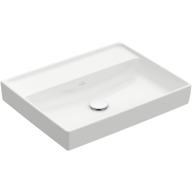 Praustuvas VILLEROY&BOCH Collaro 600x470x160mm be perpylimo, be skylės maišytuvui, Ceramic Plus danga, white alpin