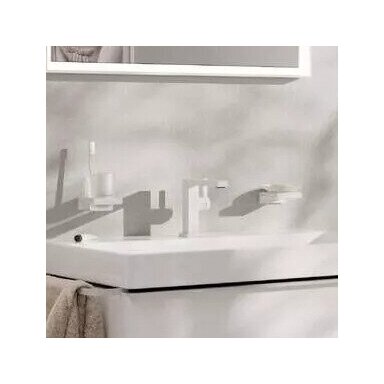 Praustuvo maišytuvas Hansgrohe Tecturis E 110 be dugno vožtuvo, balta matinė