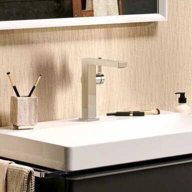 Praustuvo maišytuvas Hansgrohe Tecturis E 150 su dugno vožtuvu, chromas Praustuvo maišytuvas Hansgrohe Tecturis E 150 su dugno vožtuvu, chromas