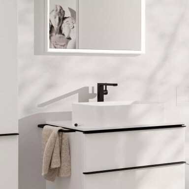 Praustuvo maišytuvas Hansgrohe Tecturis E 240 be dugno vožtuvo, juoda matinė