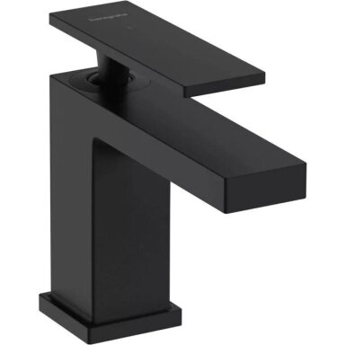 Praustuvo maišytuvas Hansgrohe Tecturis E 80 be dugno vožtuvo šaltam vandeniui, juoda matinė Praustuvo maišytuvas Hansgrohe Tecturis E 80 be dugno vožtuvo šaltam vandeniui, juoda matinė