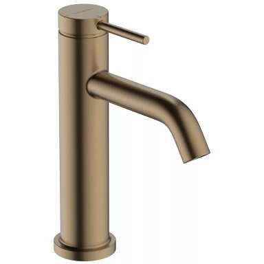 Praustuvo maišytuvas Hansgrohe Tecturis S 110 su dugno vožtuvu, šlifuota bronza
