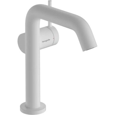 Praustuvo maišytuvas Hansgrohe Tecturis S 150 su dugno vožtuvu, balta matinė