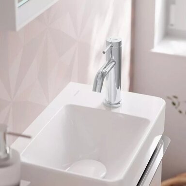 Praustuvo maišytuvas Hansgrohe Tecturis S 80 su dugno vožtuvu, chromas Praustuvo maišytuvas Hansgrohe Tecturis S 80 su dugno vožtuvu, chromas