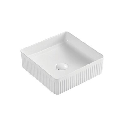 Praustuvas Karag 365x365x120mm, balta spalva 1 Praustuvas Karag 365x365x120mm, balta spalva 1
