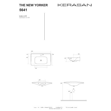 Praustuvas Kerasan New York 80 cm 1