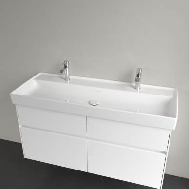 Praustuvas VILLERO&BOCH Collaro 1200x470 2 skylės maišytuvams, be perpylimo, white alpin 3