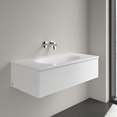 Praustuvas Villeroy & Boch Antao 1000x500x150, be persipylimo angos, be skylės maišytuvui, CeramicPlus danga, Stone White baltos spalvos 6 Praustuvas Villeroy & Boch Antao 1000x500x150, be persipylimo angos, be skylės maišytuvui, CeramicPlus danga, Stone White baltos spalvos 6