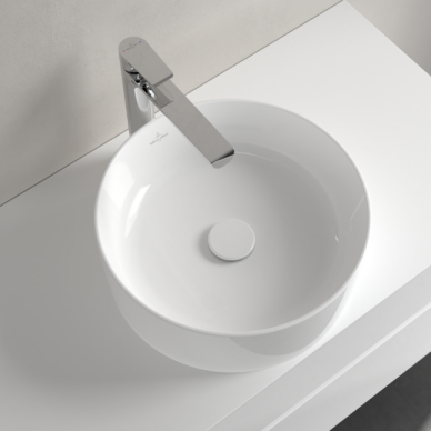 Praustuvas Villeroy & Boch Collaro 400x400x145, montuojamas ant stalviršio, CeramicPlus danga, White Alpin baltos spalvos 1 Praustuvas Villeroy & Boch Collaro 400x400x145, montuojamas ant stalviršio, CeramicPlus danga, White Alpin baltos spalvos 1