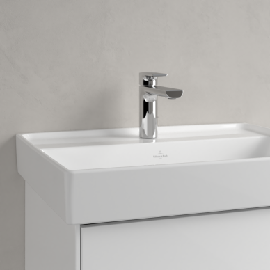 Praustuvas Villeroy & Boch Collaro 600x470x160, su skyle maišytuvui, be persipylimo angos, CeramicPlus danga, White Alpin baltos spalvos 2