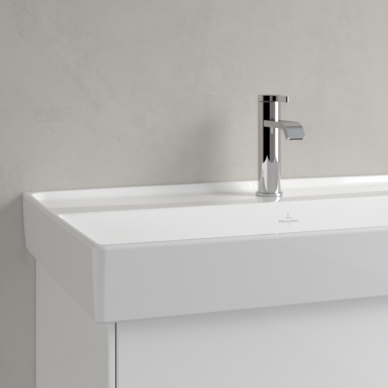 Praustuvas Villeroy & Boch Collaro 800x465x160, su skyle maišytuvui, be persipylimo angos, CeramicPlus danga, White Alpin baltos spalvos 1 Praustuvas Villeroy & Boch Collaro 800x465x160, su skyle maišytuvui, be persipylimo angos, CeramicPlus danga, White Alpin baltos spalvos 1