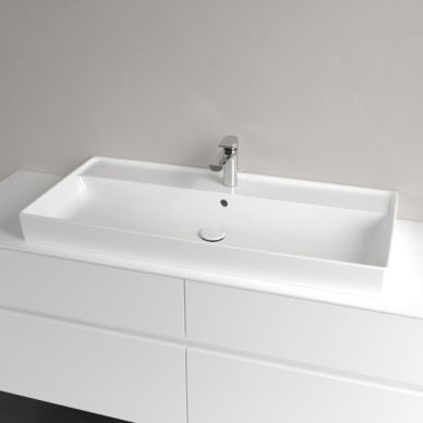 Praustuvas VILLEROY&BOCH Collaro 1000x470x160mm, šlifuota apačia Ceramic Plus danga, white alpin 1 Praustuvas VILLEROY&BOCH Collaro 1000x470x160mm, šlifuota apačia Ceramic Plus danga, white alpin 1