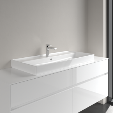 Praustuvas VILLEROY&BOCH Collaro 1000x470x160mm, šlifuota apačia Ceramic Plus danga, white alpin 2 Praustuvas VILLEROY&BOCH Collaro 1000x470x160mm, šlifuota apačia Ceramic Plus danga, white alpin 2