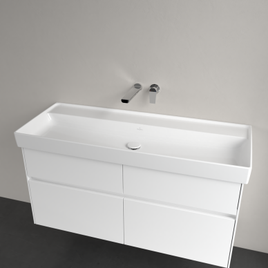 Praustuvas VILLEROY&BOCH Collaro 1200x470 be skylės maišytuvui, be perpylimo, Ceramic Plus danga, white alpin 2 Praustuvas VILLEROY&BOCH Collaro 1200x470 be skylės maišytuvui, be perpylimo, Ceramic Plus danga, white alpin 2
