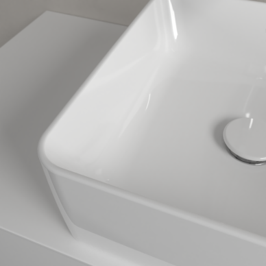 Praustuvas VILLEROY&BOCH Collaro 380x380mm keturkampis, montuojamas ant stalviršio Ceramic Plus danga, white alpin 3 Praustuvas VILLEROY&BOCH Collaro 380x380mm keturkampis, montuojamas ant stalviršio Ceramic Plus danga, white alpin 3