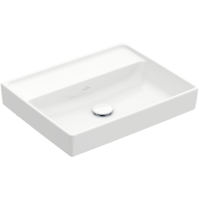 Praustuvas VILLEROY&BOCH Collaro 550x440x160mm be skylės maišytuvui, be perpylimo, white alpin Praustuvas VILLEROY&BOCH Collaro 550x440x160mm be skylės maišytuvui, be perpylimo, white alpin