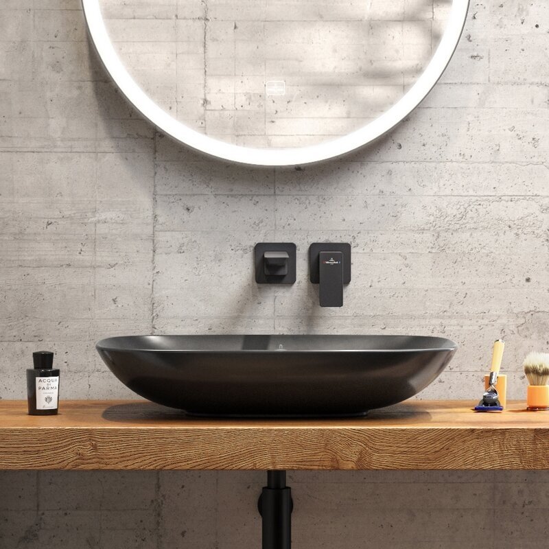 Praustuvas-dubuo Villeroy&Boch Loop&Friends 560×380 mm 4A4901R7 juodas matinis Praustuvas-dubuo Villeroy&Boch Loop&Friends 560×380 mm 4A4901R7 juodas matinis