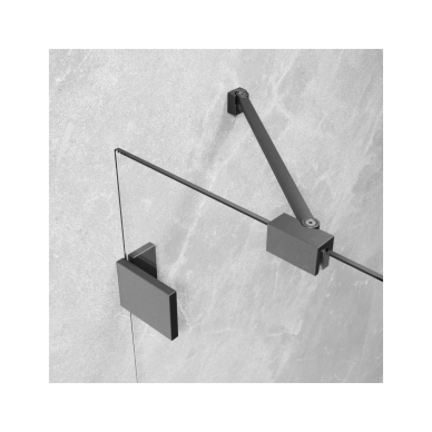 Pusapvalė dušo kabina Radaway Essenza Pro Brushed GunMetal PDD, skaidrus stiklas 5 Pusapvalė dušo kabina Radaway Essenza Pro Brushed GunMetal PDD, skaidrus stiklas 5