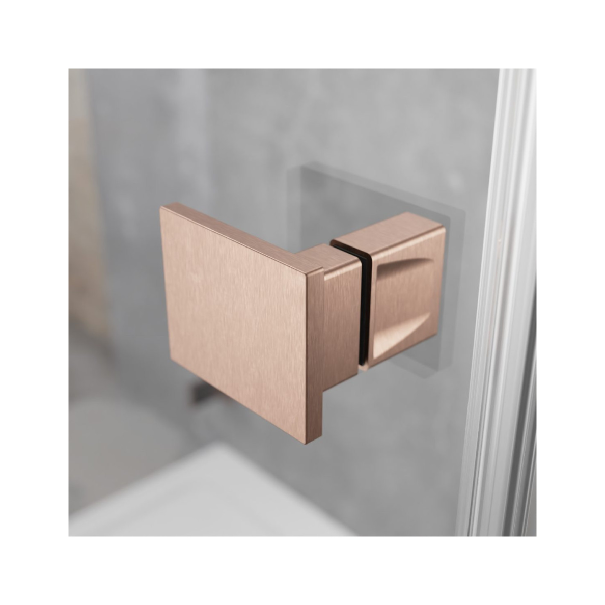 Radaway Essenza Brushed Copper KDJ kampinė dušo kabina, skaidrus stiklas 2 Radaway Essenza Brushed Copper KDJ kampinė dušo kabina, skaidrus stiklas 2