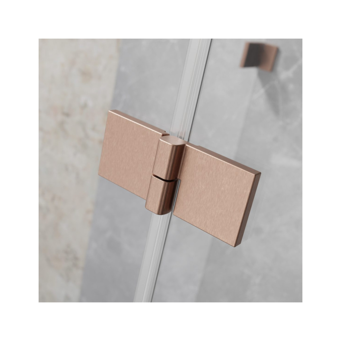 Radaway Essenza Brushed Copper KDJ kampinė dušo kabina, skaidrus stiklas 4 Radaway Essenza Brushed Copper KDJ kampinė dušo kabina, skaidrus stiklas 4