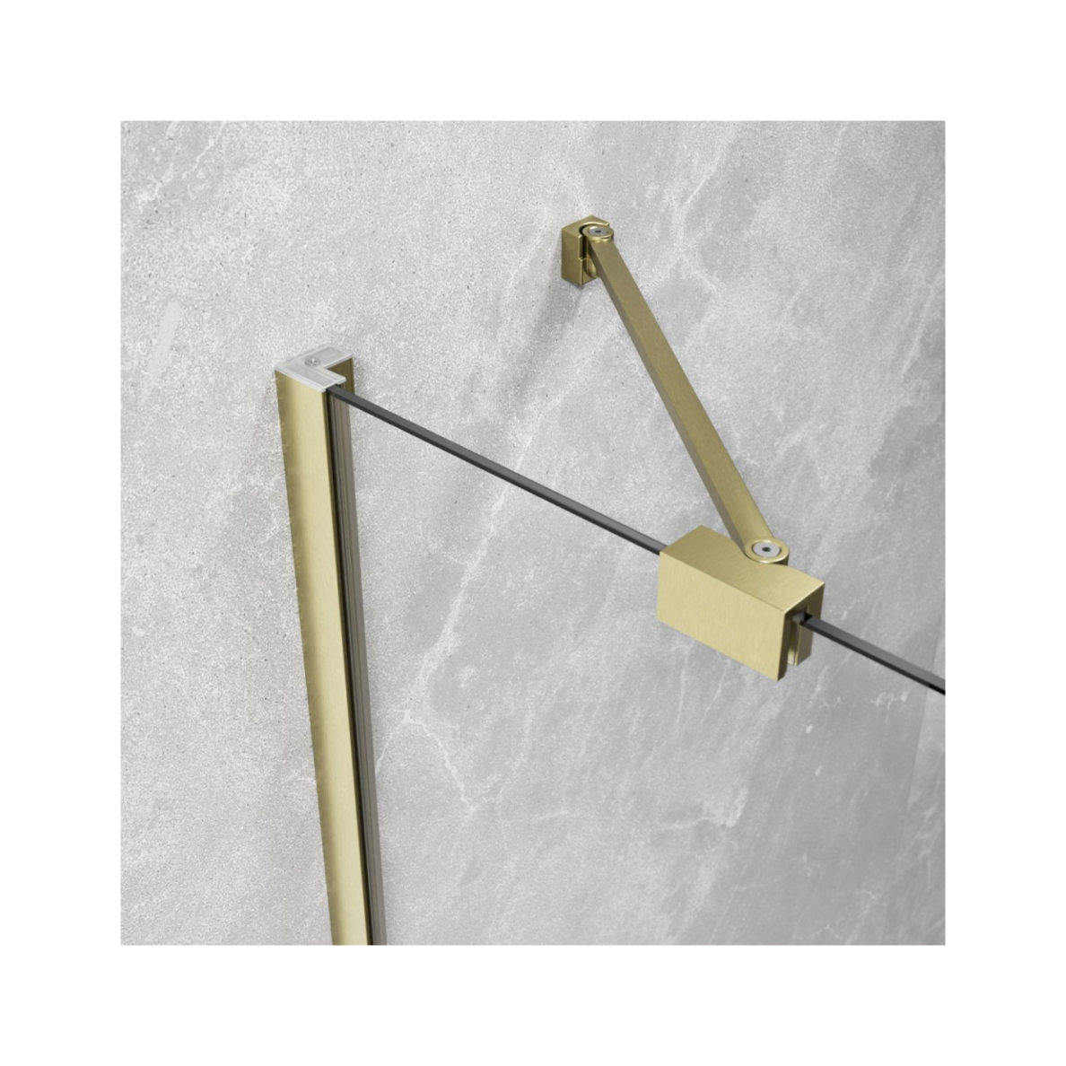 Radaway Essenza Brushed Gold DWJ dušo durys, skaidrus stiklas 3
