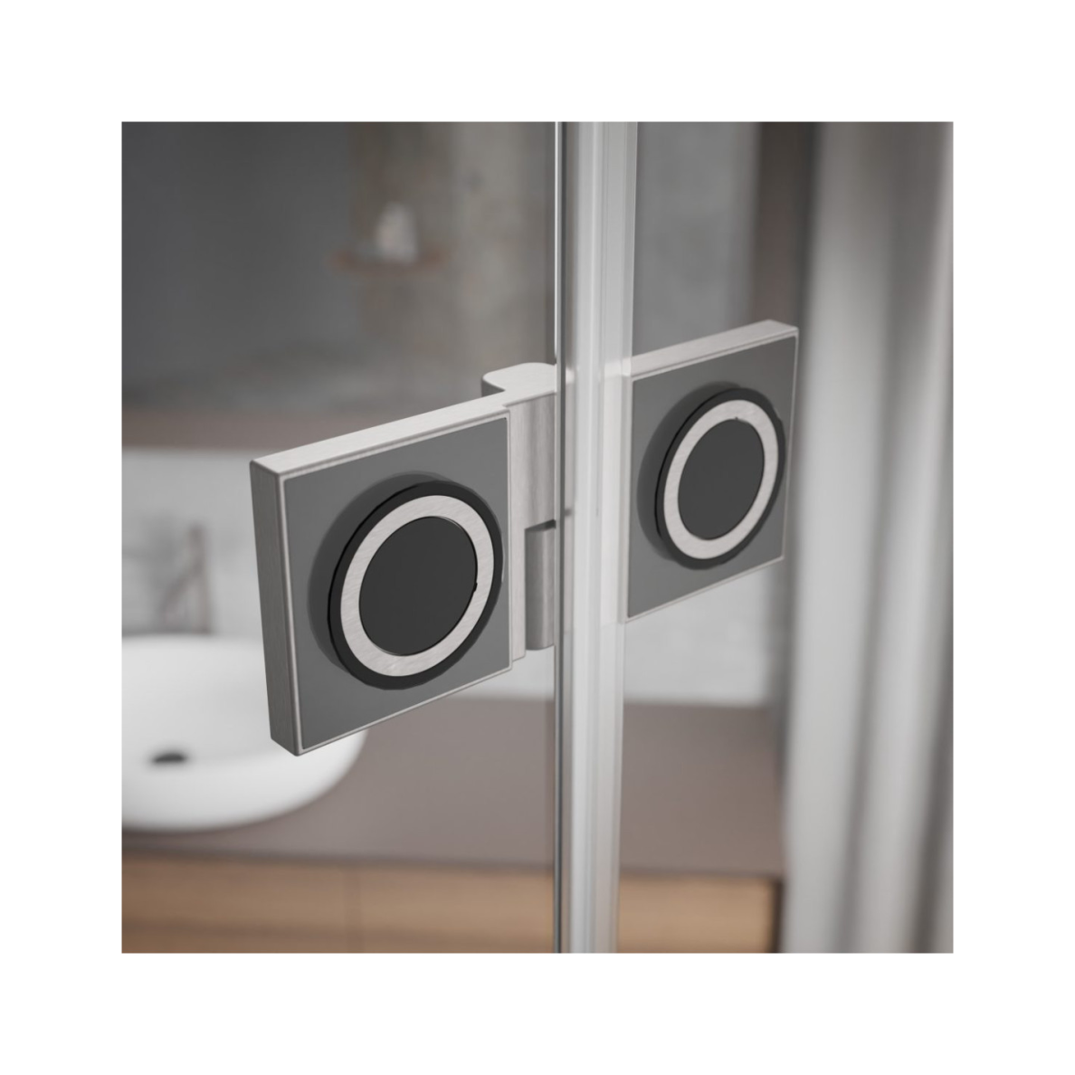 Radaway Essenza Pro Brushed Nickel KDJ+S kampinė dušo kabina, skaidrus stiklas 2 Radaway Essenza Pro Brushed Nickel KDJ+S kampinė dušo kabina, skaidrus stiklas 2
