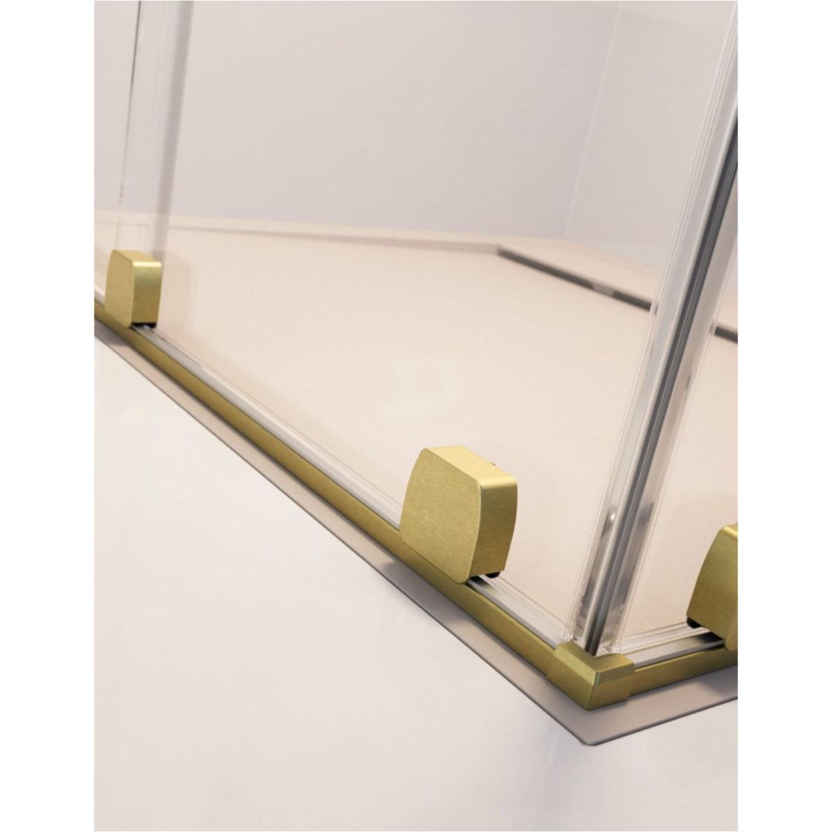 Radaway Furo Brushed Gold DWJ dušo durys, skaidrus stiklas 3 Radaway Furo Brushed Gold DWJ dušo durys, skaidrus stiklas 3