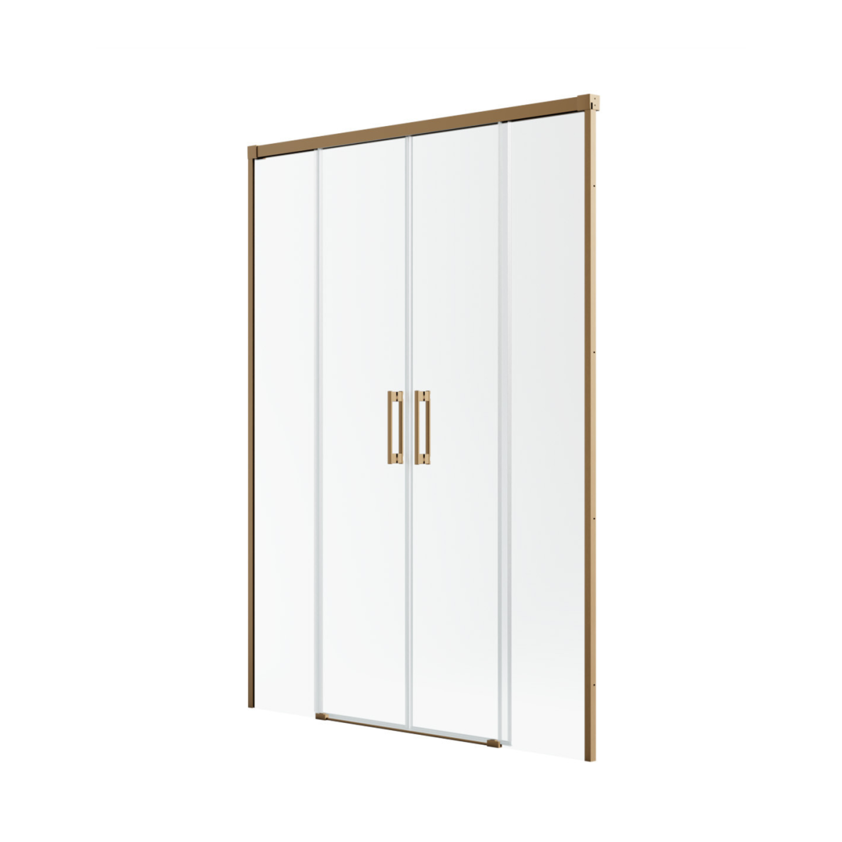Radaway Idea DWD Brushed Copper dušo durys, skaidrus stiklas 1 Radaway Idea DWD Brushed Copper dušo durys, skaidrus stiklas 1