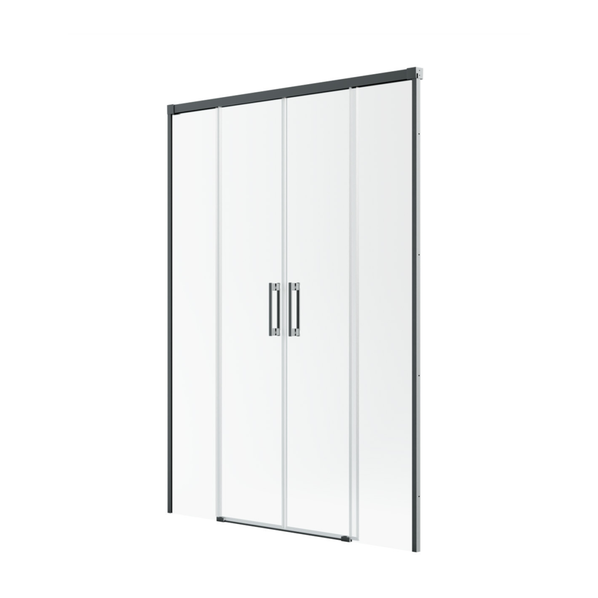 Radaway Idea DWD Brushed GunMetal dušo durys, skaidrus stiklas 1
