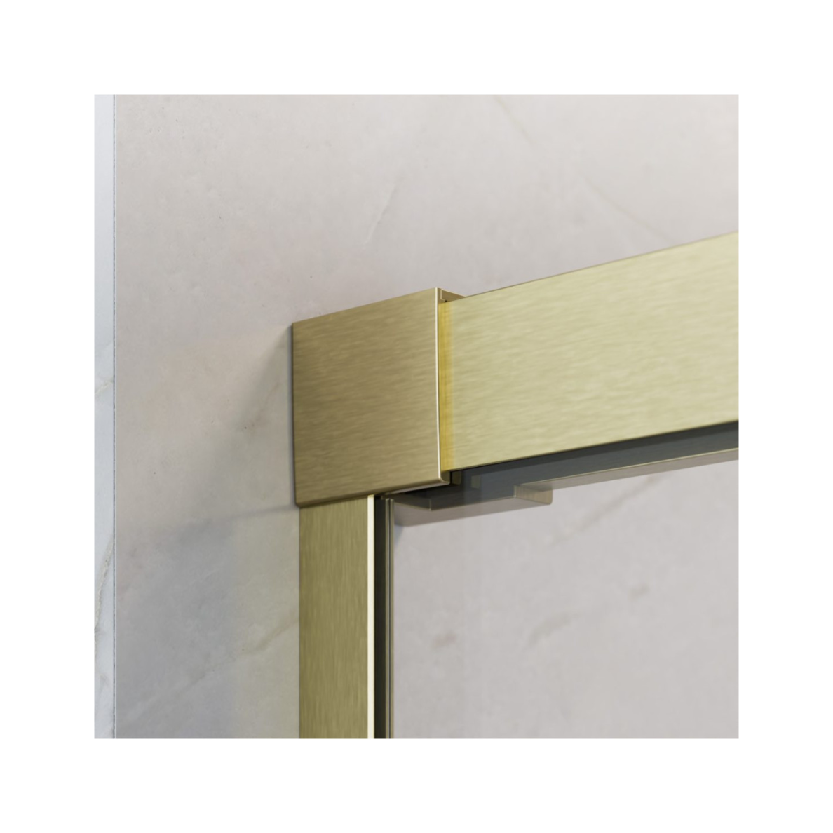 Radaway Idea DWJ Brushed Gold dušo durys, skaidrus stiklas 3 Radaway Idea DWJ Brushed Gold dušo durys, skaidrus stiklas 3